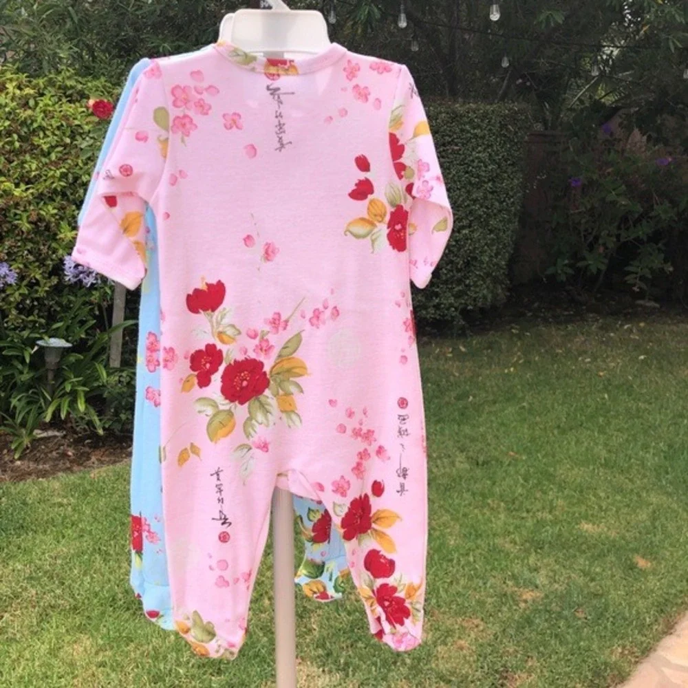 New 12 Months Mad Sky Footie Pajamas‎ Sleeper Baby Girls Infant Infants Floral